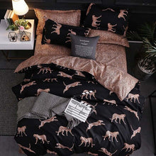 Load image into Gallery viewer, Luxury Bedding Set Duvet Cover Sets 3pcs Marble Super King Size Single Swallow Queen Black Comforter Bed Linens Cotton Designer