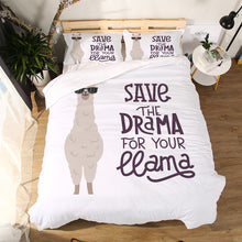 Load image into Gallery viewer, Miracille Cartoon Alpaca Printing Bedding Set Children Duvet Cover Sets With Pillowcase Home Bed Linen