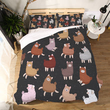 Load image into Gallery viewer, Miracille Cartoon Alpaca Printing Bedding Set Children Duvet Cover Sets With Pillowcase Home Bed Linen