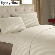 Load image into Gallery viewer, King Queen Size Home Textile Brief Nordic Bedding Set Men Women Bed Linen Black White Microfiber Striped Bed Sheet Pillow Set