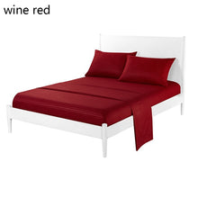 Load image into Gallery viewer, King Queen Size Home Textile Brief Nordic Bedding Set Men Women Bed Linen Black White Microfiber Striped Bed Sheet Pillow Set