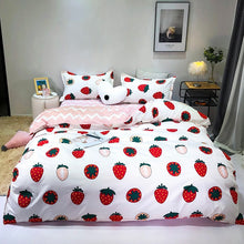 Load image into Gallery viewer, Home Textile Cartoon Happy Family Winter 3/4pcs Child Adult Bedding Set Luxury Comfortable Bedclothes Duvet Cover Bed Linen
