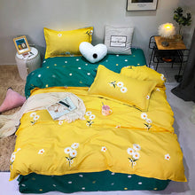Load image into Gallery viewer, Home Textile Cartoon Happy Family Winter 3/4pcs Child Adult Bedding Set Luxury Comfortable Bedclothes Duvet Cover Bed Linen