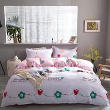 Load image into Gallery viewer, Home Textile Cartoon Happy Family Winter 3/4pcs Child Adult Bedding Set Luxury Comfortable Bedclothes Duvet Cover Bed Linen