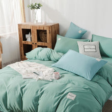 Load image into Gallery viewer, Classic Bedding Set 5 Size Grey Blue Fower Bed Linen 4pcs/set Duvet Cover Set Pastoral Bed Sheet AB Side Duvet Cover