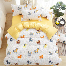 Load image into Gallery viewer, Bedding Set Fashion house luxury bed cover sheet Pillowcase Wavy stripes Home textile Family Bed Linens High Quality