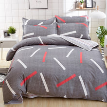 Load image into Gallery viewer, Bedding Set Fashion house luxury bed cover sheet Pillowcase Wavy stripes Home textile Family Bed Linens High Quality