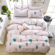 Load image into Gallery viewer, Bedding Set Fashion house luxury bed cover sheet Pillowcase Wavy stripes Home textile Family Bed Linens High Quality