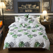 Load image into Gallery viewer, Home bedding 4pcs flat sheet set red heart bed linen set sheet pillowcase&duvet cover set Cute bird child bedclothes leaf cover