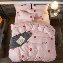 Load image into Gallery viewer, Yellow duck Soft comfortable 4pcs Bedding Set Bed Linen Bed Set Sheet Duvet Cover Pillowcase king queen full twin size