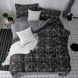 Home Textile Cartoon Happy Family Winter 3/4pcs Child Adult Bedding Set Luxury Comfortable Bedclothes Duvet Cover Bed Linen