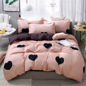 Home Textile Cartoon Happy Family Winter 3/4pcs Child Adult Bedding Set Luxury Comfortable Bedclothes Duvet Cover Bed Linen