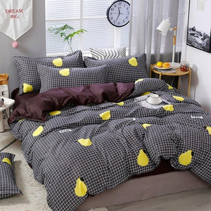 Home Textile Cartoon Happy Family Winter 3/4pcs Child Adult Bedding Set Luxury Comfortable Bedclothes Duvet Cover Bed Linen