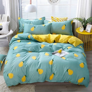 Home Textile Cartoon Happy Family Winter 3/4pcs Child Adult Bedding Set Luxury Comfortable Bedclothes Duvet Cover Bed Linen