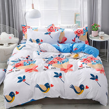 Load image into Gallery viewer, Home Textile Cartoon Happy Family Winter 3/4pcs Child Adult Bedding Set Luxury Comfortable Bedclothes Duvet Cover Bed Linen
