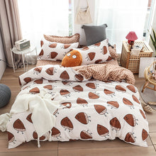 Load image into Gallery viewer, Home Textile Cartoon Happy Family Winter 3/4pcs Child Adult Bedding Set Luxury Comfortable Bedclothes Duvet Cover Bed Linen
