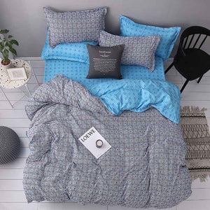 Luxury Bedding Set Duvet Cover Sets 3pcs Marble Super King Size Single Swallow Queen Black Comforter Bed Linens Cotton Designer