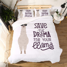 Load image into Gallery viewer, Miracille Cartoon Alpaca Printing Bedding Set Children Duvet Cover Sets With Pillowcase Home Bed Linen
