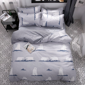 Wongs Bedding Fashion Bedding Set Home Textile Classic Duvet cover Bed Linen Single Queen King Size 3PCS Dropshipping