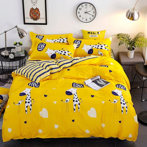 Wongs Bedding Fashion Bedding Set Home Textile Classic Duvet cover Bed Linen Single Queen King Size 3PCS Dropshipping