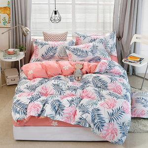 Wongs Bedding Fashion Bedding Set Home Textile Classic Duvet cover Bed Linen Single Queen King Size 3PCS Dropshipping