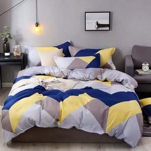 Wongs Bedding Fashion Bedding Set Home Textile Classic Duvet cover Bed Linen Single Queen King Size 3PCS Dropshipping