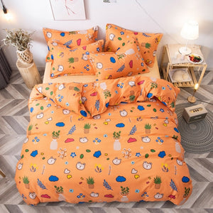 Wongs Bedding Fashion Bedding Set Home Textile Classic Duvet cover Bed Linen Single Queen King Size 3PCS Dropshipping