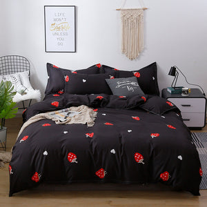 Wongs Bedding Fashion Bedding Set Home Textile Classic Duvet cover Bed Linen Single Queen King Size 3PCS Dropshipping