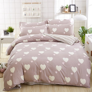 Bedding Set Fashion house  luxury bed cover sheet Pillowcase Wavy stripes Home textile  Family Bed Linens  High Quality