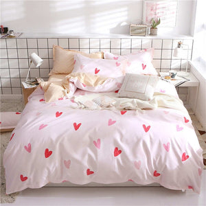 SlowDream Flat Sheets Bedding Set Nordic Double Twin Bedspread Duvet Cover Set Home Decor Bed Linen Set Bedclothes Adult Bedding