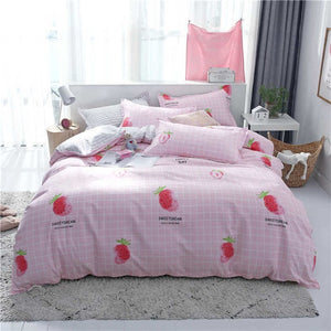 SlowDream Flat Sheets Bedding Set Nordic Double Twin Bedspread Duvet Cover Set Home Decor Bed Linen Set Bedclothes Adult Bedding