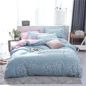 SlowDream Flat Sheets Bedding Set Nordic Double Twin Bedspread Duvet Cover Set Home Decor Bed Linen Set Bedclothes Adult Bedding