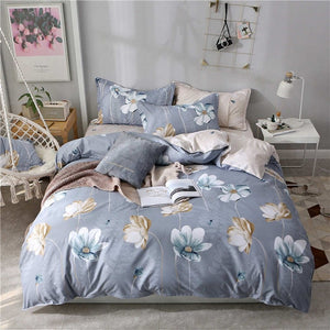 SlowDream Flat Sheets Bedding Set Nordic Double Twin Bedspread Duvet Cover Set Home Decor Bed Linen Set Bedclothes Adult Bedding