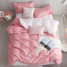 Load image into Gallery viewer, claroom pink Bedding Sets polka dot pattern bed linens cute Duvet Cover Set Quilt cover Pillowcase AR41#
