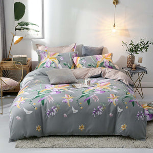 Slowdream Cartoon Strawberry Bedspread Pink Bedding Set Girl Duvet Cover Bed Sheet Set Comfort Euro Bed Linen Set Home Textiles