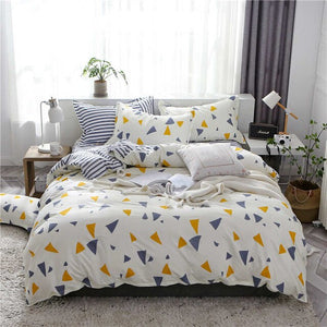 SlowDream Flat Sheets Bedding Set Nordic Double Twin Bedspread Duvet Cover Set Home Decor Bed Linen Set Bedclothes Adult Bedding