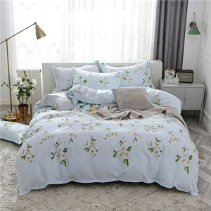 SlowDream Flat Sheets Bedding Set Nordic Double Twin Bedspread Duvet Cover Set Home Decor Bed Linen Set Bedclothes Adult Bedding