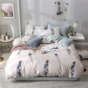 SlowDream Flat Sheets Bedding Set Nordic Double Twin Bedspread Duvet Cover Set Home Decor Bed Linen Set Bedclothes Adult Bedding