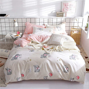 SlowDream Flat Sheets Bedding Set Nordic Double Twin Bedspread Duvet Cover Set Home Decor Bed Linen Set Bedclothes Adult Bedding