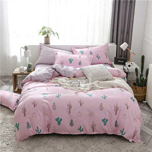 SlowDream Flat Sheets Bedding Set Nordic Double Twin Bedspread Duvet Cover Set Home Decor Bed Linen Set Bedclothes Adult Bedding