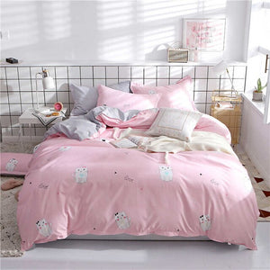 SlowDream Flat Sheets Bedding Set Nordic Double Twin Bedspread Duvet Cover Set Home Decor Bed Linen Set Bedclothes Adult Bedding