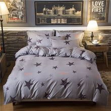 Load image into Gallery viewer, Home bedding 4pcs flat sheet set red heart bed linen set sheet pillowcase&amp;duvet cover set Cute bird child bedclothes leaf cover
