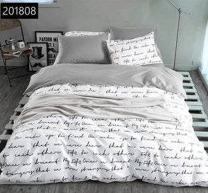 Custom Soft Bedding Sets USA Russia Europe King Queen Size Duvet Cover Set Soft Sheet Set Single 200*200 bed linen Black Star