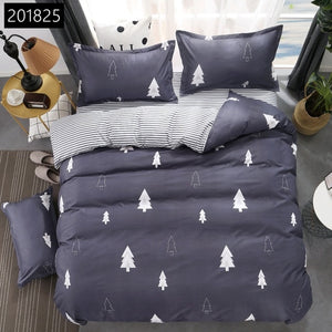 Custom Soft Bedding Sets USA Russia Europe King Queen Size Duvet Cover Set Soft Sheet Set Single 200*200 bed linen Black Star