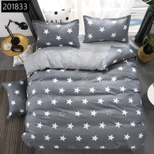 Load image into Gallery viewer, Custom Soft Bedding Sets USA Russia Europe King Queen Size Duvet Cover Set Soft Sheet Set Single 200*200 bed linen Black Star
