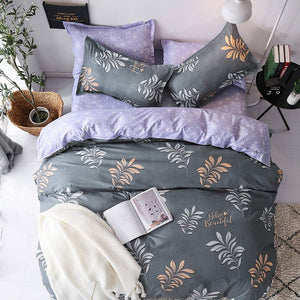 Yellow duck Soft comfortable 4pcs Bedding Set Bed Linen Bed Set Sheet Duvet Cover Pillowcase king queen full twin size