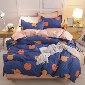 Yellow duck Soft comfortable 4pcs Bedding Set Bed Linen Bed Set Sheet Duvet Cover Pillowcase king queen full twin size