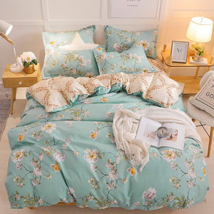 Yellow duck Soft comfortable 4pcs Bedding Set Bed Linen Bed Set Sheet Duvet Cover Pillowcase king queen full twin size