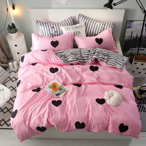 Yellow duck Soft comfortable 4pcs Bedding Set Bed Linen Bed Set Sheet Duvet Cover Pillowcase king queen full twin size